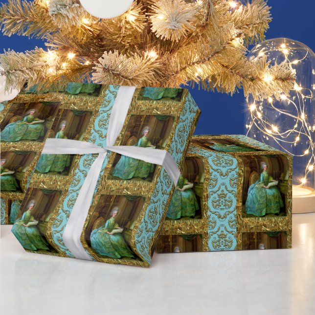 Papel De Regalo Romántica elegancia de la Antoinette (Vacaciones)