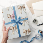 Papel De Regalo Romántico Boda Rústico Verde de Oro Blanco<br><div class="desc">Romántico Boda Rústico Verde de Oro Blanco</div>
