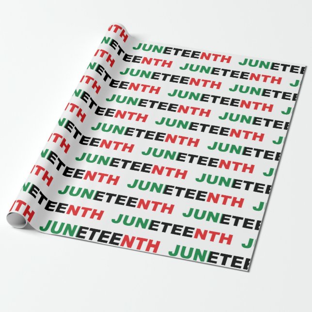 Papel De Regalo Ronda clásica panafricana de junio (Desenrollado)