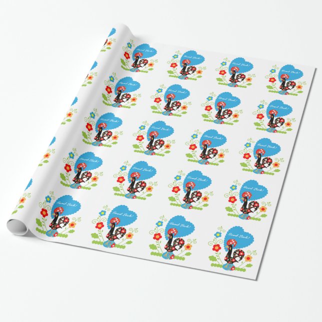 Papel De Regalo Rooster de Portugal (Desenrollado)