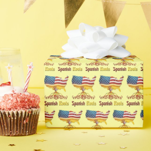 Papel De Regalo Roots españoles americanos (Fiesta de cumpleaños )