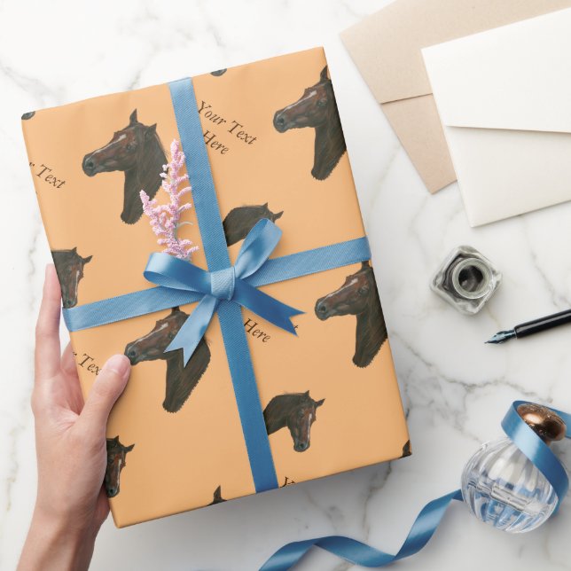 Papel De Regalo Ropa de caballo mare de castaña (Regalar)