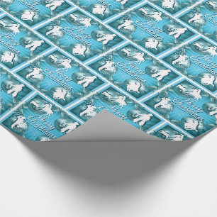 Papel de regalo Roping del navidad de la vaquera