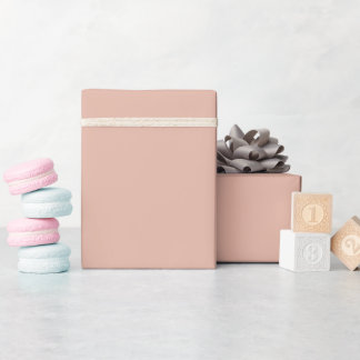 Papel De Regalo Rosa Albaricoque Suave Sólido