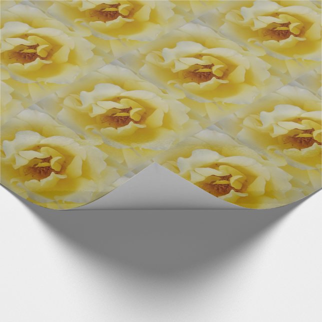 Papel De Regalo Rosa amarilla (Esquina)