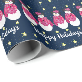 Papel De Regalo Rosa Azul Y Amarillo