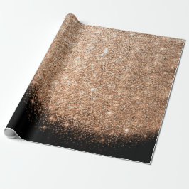 Papel De Regalo Rosa Black Makeup Confetti Purpurina Beauty Copper