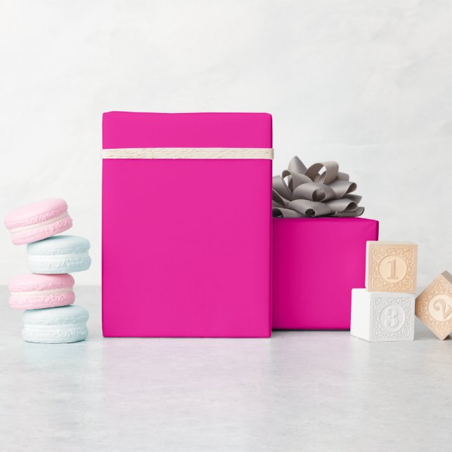 Papel de regalo rosa brillante (Baby Shower)