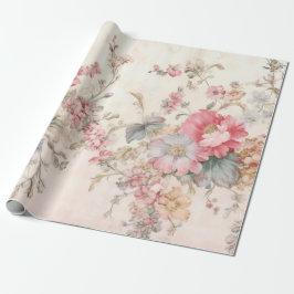 Papel De Regalo rosa chic vintage