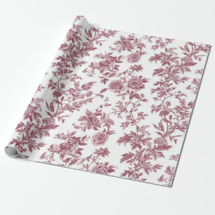 Papel De Regalo Rosa Claro Chinoiserie Vid Toile Fiesta de Jardín