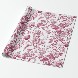 Papel De Regalo Rosa Claro Chinoiserie Vid Toile Fiesta de Jardín