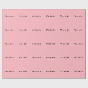 Papel De Regalo Rosa Claro Profesional Único Escritura a Mano Casu