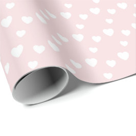 Papel De Regalo Rosa Claro y Corazones, cumpleaños, ducha, fiesta