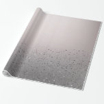 Papel de regalo rosa con purpurina brillante para<br><div class="desc">Papel de envolver</div>