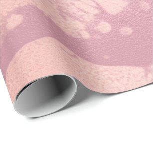 Papel De Regalo Rosa Coral Rosa Molten Glass Abstract Peach