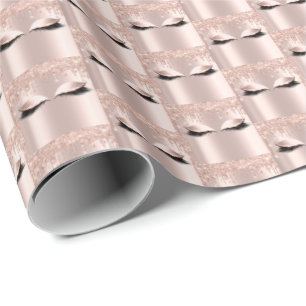 Papel De Regalo Rosa de azotes de maquillaje Chispas dulce de novi