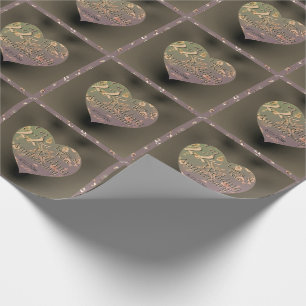 Papel De Regalo rosa de Coppery, 22° Aniversario del Boda