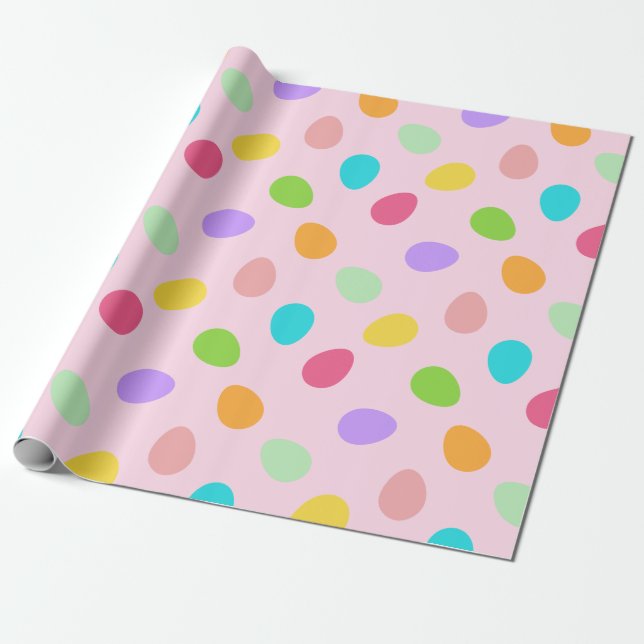 Papel De Regalo Rosa de huevos básicos (Desenrollado)