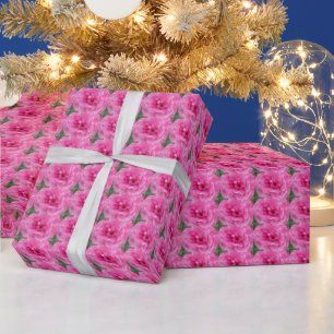Papel De Regalo Rosa de jardín rosado
