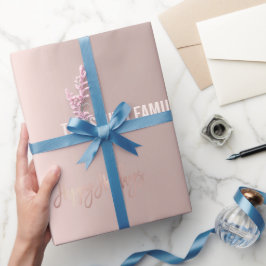 Papel De Regalo Rosa de oro elegancia, Navidades fiesta Wrapping P