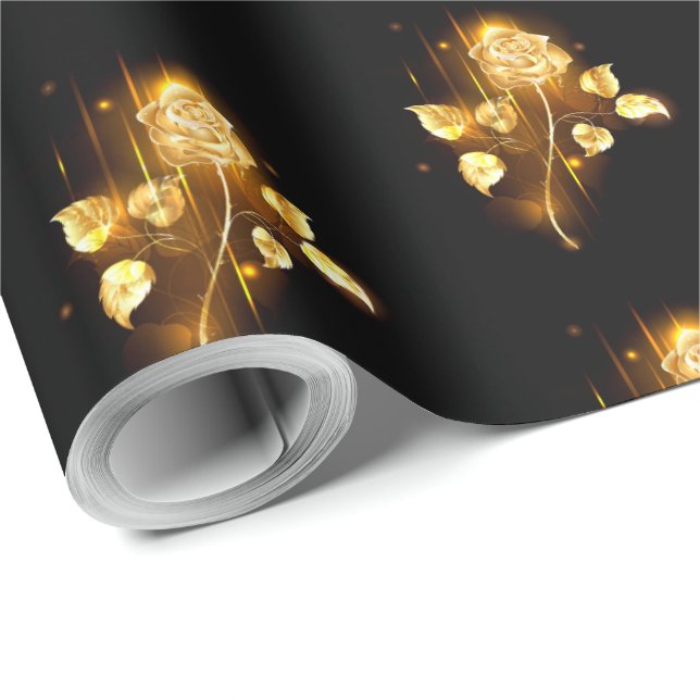Papel De Regalo Rosa de oro (rosa de oro) (Esquina del rollo)