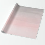 Papel De Regalo Rosa de ruborización y encanto moderno gris de<br><div class="desc">papel de embalaje de encargo</div>