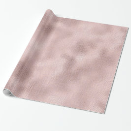 Papel De Regalo Rosa de textura de línea Mauve Rubor Rústica Cotta