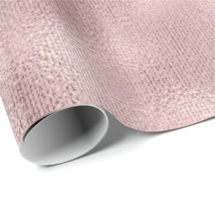 Papel De Regalo Rosa de textura de línea Mauve Rubor Rústica Cotta