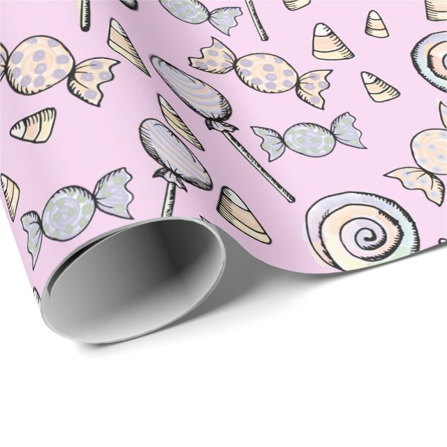 Papel de Regalo Rosa Dulce Pequeñito (Esquina del rollo)