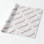 Papel De Regalo rosa elegante de imitación dorada de mármol blanco<br><div class="desc">Mármol blanco moderno y a la moda y diseño de la maquina de la dama de honor rosa.</div>