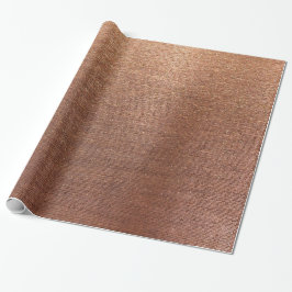 Papel De Regalo Rosa Faux Sepia Linen Mesh Metalllap