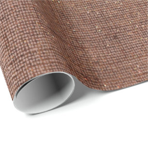 Papel De Regalo Rosa Faux Sepia Linen Mesh Metalllap