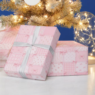 Papel de regalo rosa lindo para niñas en rollo