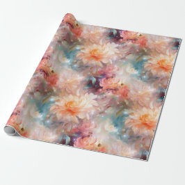 Papel De Regalo Rosa Naranja Rubor Peach Boda Floral