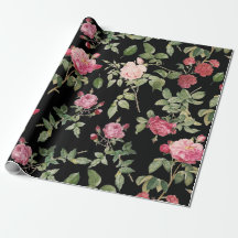 Rosa negro rosa floral moderno