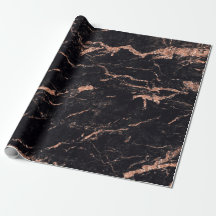 Rosa Negro Rubor Stripes Marble Stone Glam