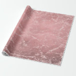 Papel De Regalo Rosa Oro Rosa Moderno Moda Glam Marble<br><div class="desc">papel de envoltura de personalizado</div>