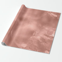 Papel De Regalo Rosa Oro Rubor Skinny Powder Molten Glass
