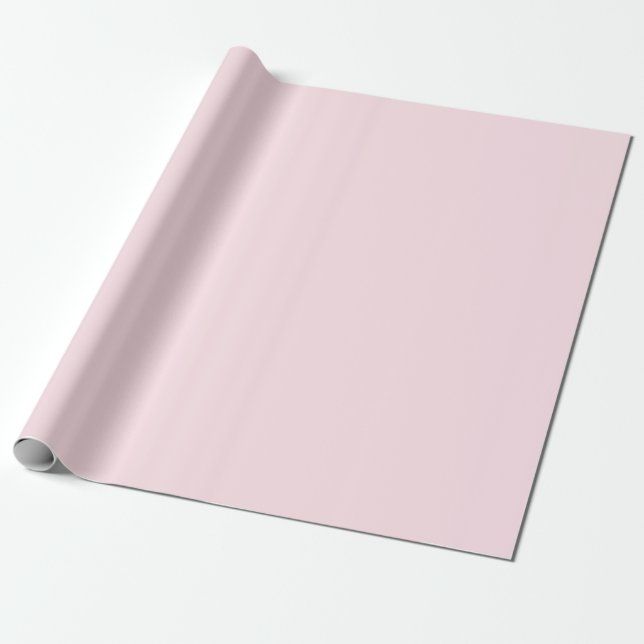 Papel De Regalo Rosa Pastel Sólido Color  (Desenrollado)
