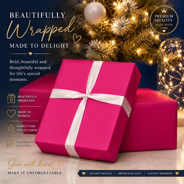 Papel de regalo rosa personalizado (Subido por el creador)