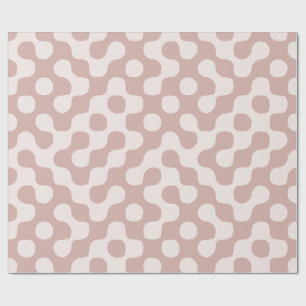 Papel De Regalo Rosa Polvorienta Puntos Geométricos Orgánicos De E