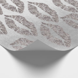 Papel De Regalo Rosa Purpurina Grungy Gray Silver Grungy