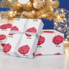 Papel De Regalo Rosa Rojo Flor Flor Flor Rosa Rojo