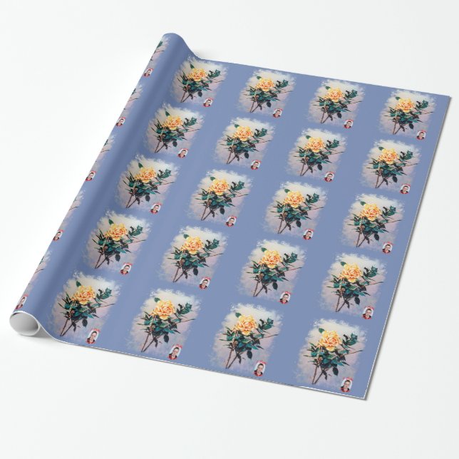 Papel De Regalo Rosa/Rose (Desenrollado)