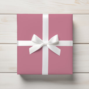 Papel De Regalo Rosa suave y turbio color sólido rosa malva