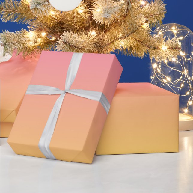 Papel De Regalo Rosa y amarillo modernos (Vacaciones)