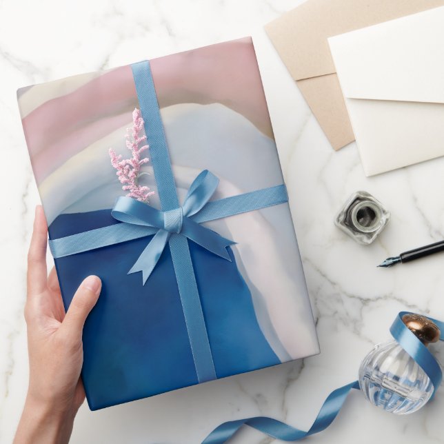 Papel De Regalo Rosa y azul musical por O'Keeffe (Regalar)