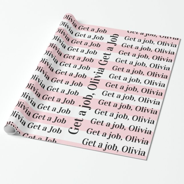 Papel de Regalo Rosa y Blanco a Rayas Consigue un  (Desenrollado)