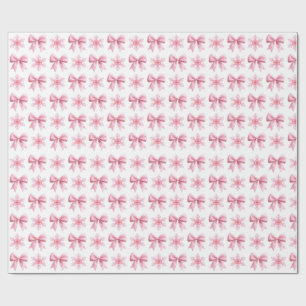 Papel de regalo rosa y blanco enrollado y lindo