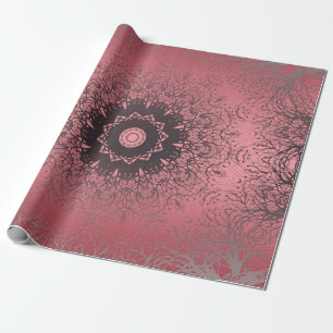 Papel De Regalo rosa y gris